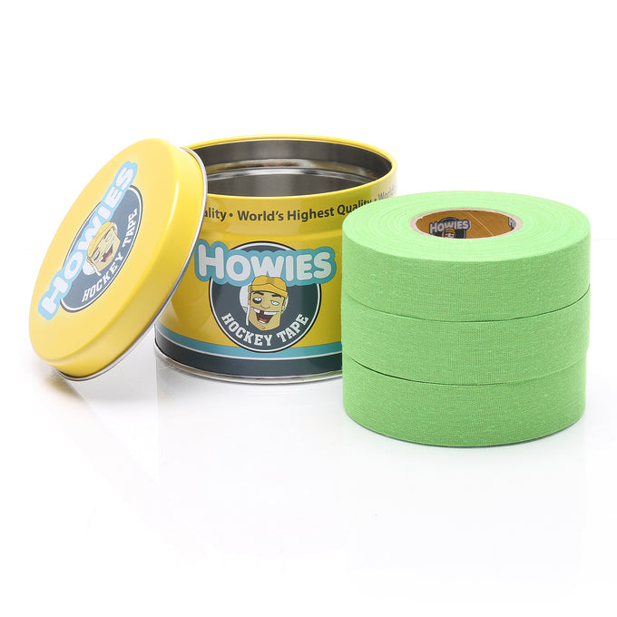 Howies Neon Green Cloth Hockey Tape Cloth Tape Howies Hockey Tape 3pk