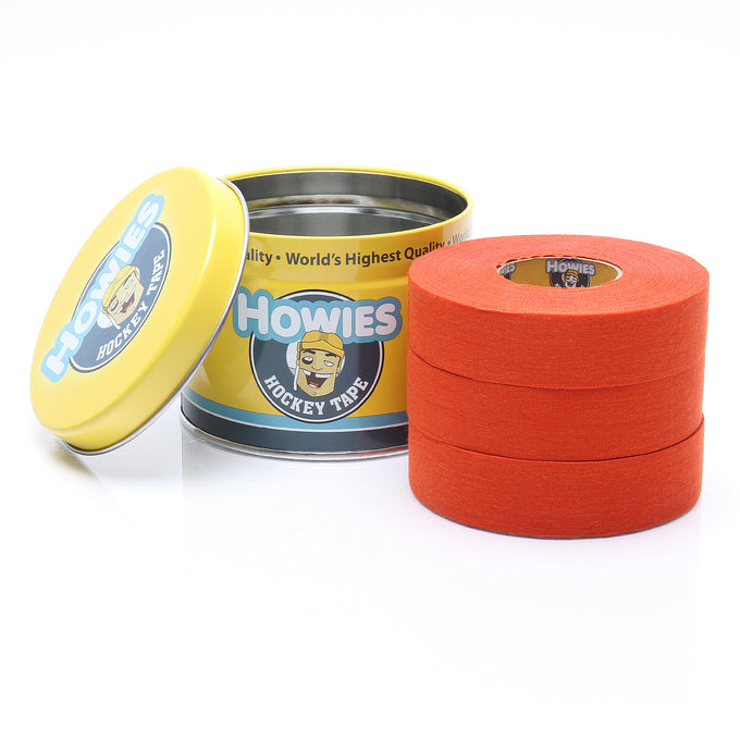 Howies Orange Cloth Hockey Tape Cloth Tape Howies Hockey Tape 3pk