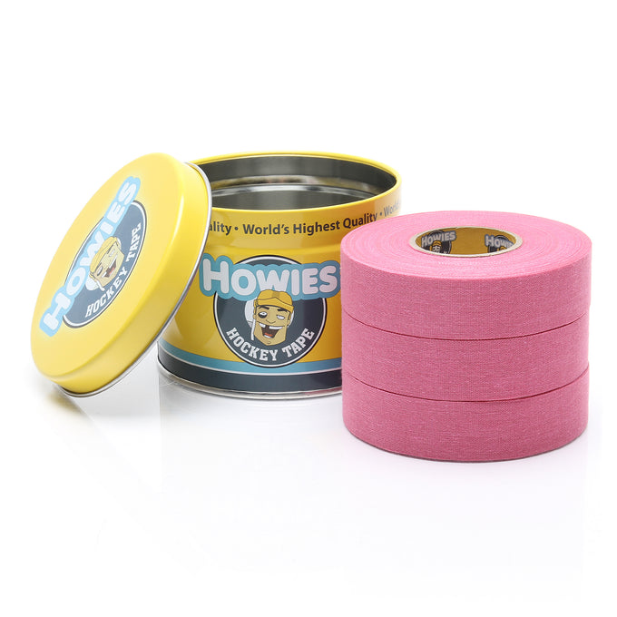 Howies Pink Cloth Hockey Tape Cloth Tape Howies Hockey Tape 3pk