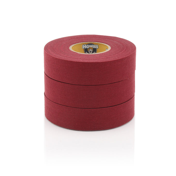 Howies Maroon Cloth Hockey Tape Cloth Tape Howies Hockey Tape 3pk