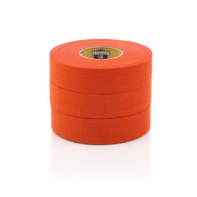Howies Orange Cloth Hockey Tape Cloth Tape Howies Hockey Tape 3pk