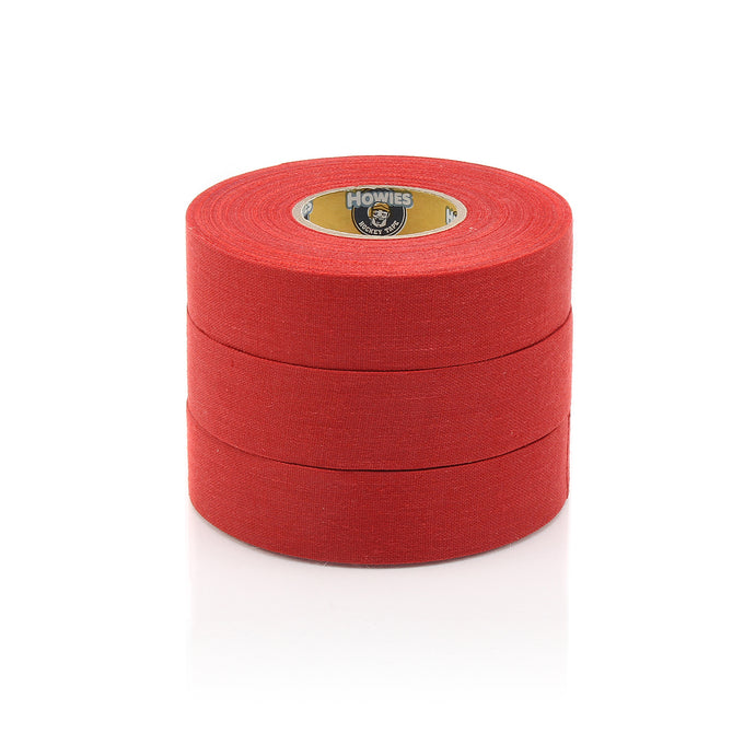 Howies Red Cloth Hockey Tape Cloth Tape Howies Hockey Tape 3pk