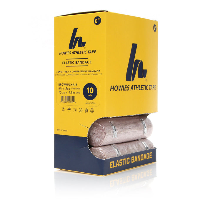 6" x 5yd - Elastic Bandage Sports Medicine Supplies Howies Athletic Tape 10pk