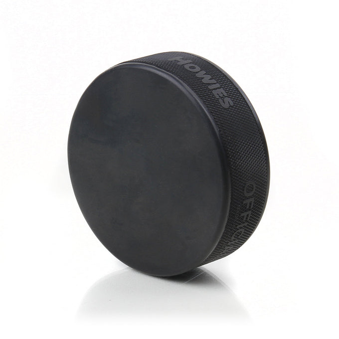 Howies Official 6oz. Mark-Less Black Hockey Pucks Hockey Pucks Howies Hockey Tape 1pk
