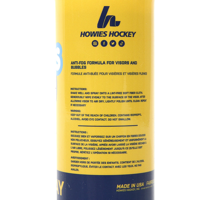 Howies Anti-Fog Visor Spray Accessories Howies Hockey Tape