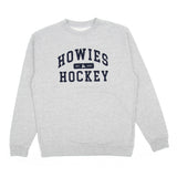Howies Collegiate Crewneck Hoodies Howies Hockey Tape Gray Small