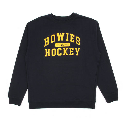Howies Collegiate Crewneck Hoodies Howies Hockey Tape Navy Small
