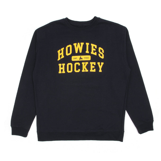 Howies Collegiate Crewneck Hoodies Howies Hockey Tape Navy Small
