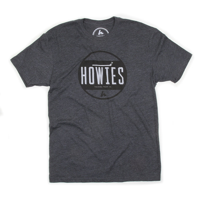 The Face-Off Tee Tees Howies Hockey Tape Charcoal X-Small