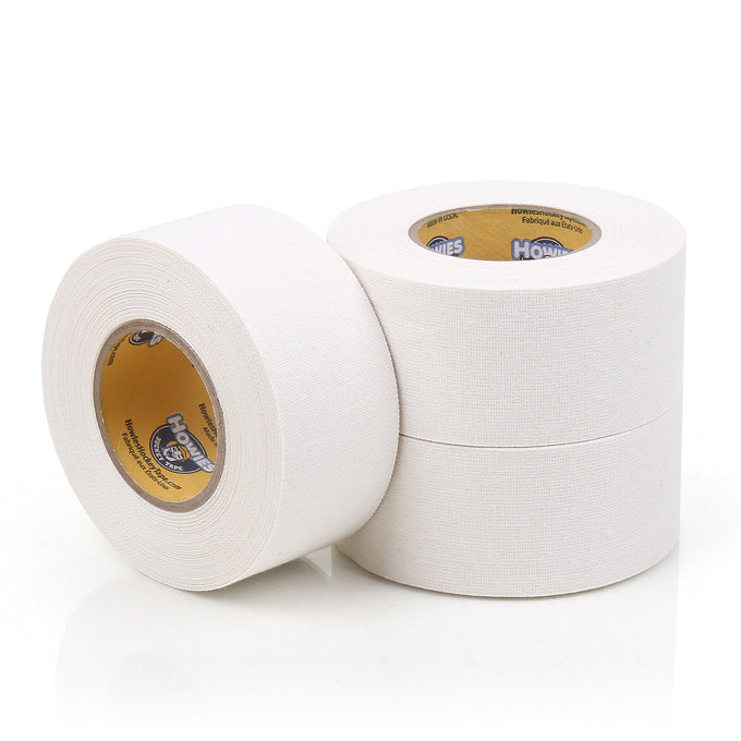 Howies 1.5” White Cloth Hockey Tape Cloth Tape Howies Hockey Tape 3pk