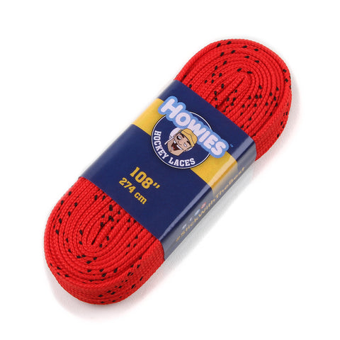 Howies Red Cloth Hockey Skate Laces Cloth Laces Howies Hockey Tape 1pk 72"
