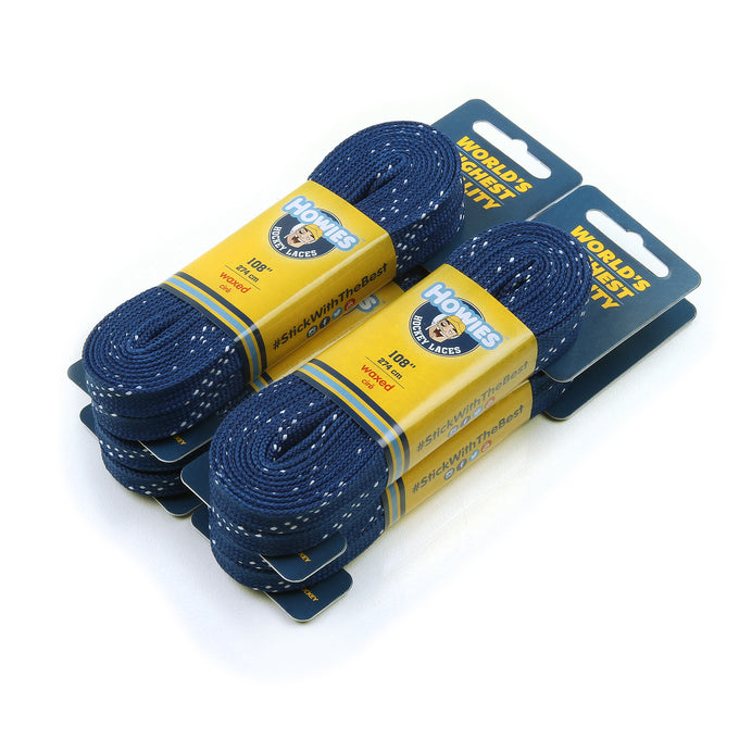 Howies Royal Blue Waxed Hockey Skate Laces Waxed Laces Howies Hockey Tape 4pk 72"