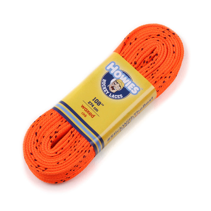 Howies Orange Waxed Hockey Skate Laces Waxed Laces Howies Hockey Tape 1pk 72" 