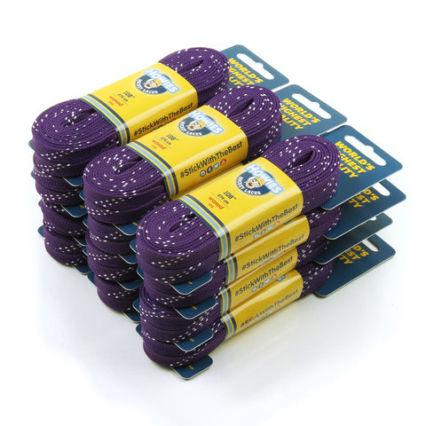 Howies Purple Waxed Hockey Skate Laces Waxed Laces Howies Hockey Tape 12pk 72"