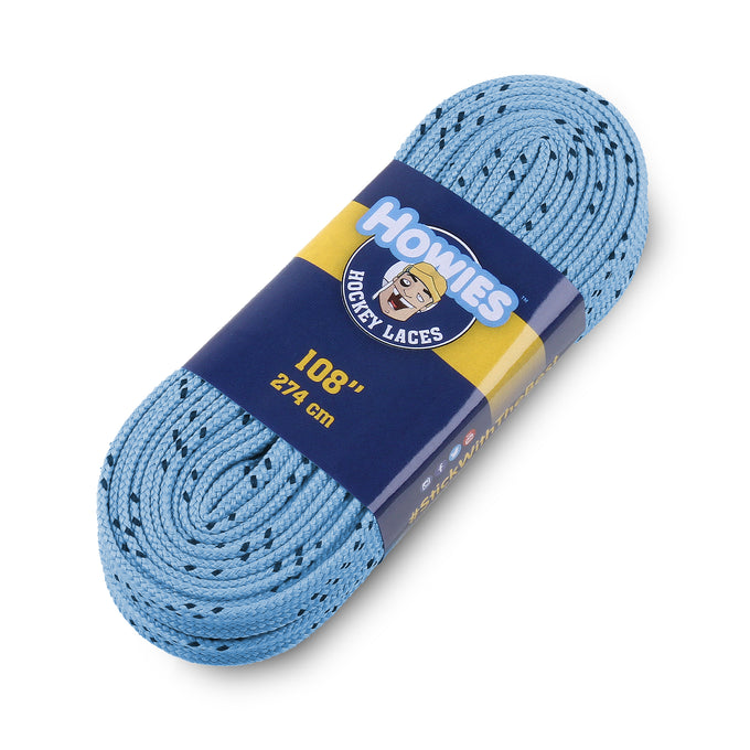 Howies Sky Blue Cloth Hockey Skate Laces Cloth Laces Howies Hockey Tape 1pk 72"