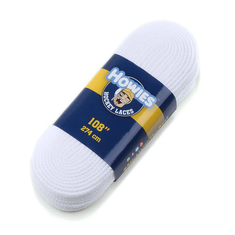 Howies White Cloth Referee Skate Laces Referee Laces Howies Hockey Tape 1pk 84"