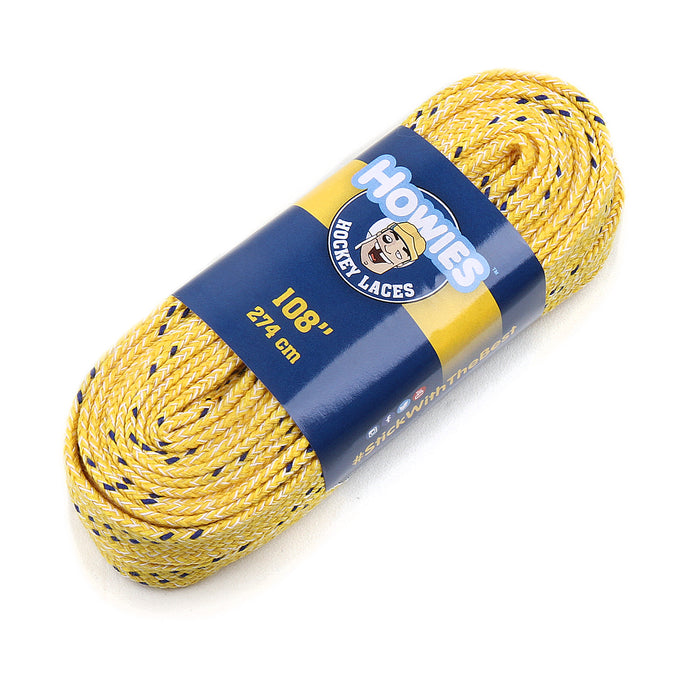 Howies Yellow Cloth Hockey Skate Laces Cloth Laces Howies Hockey Tape 1pk 72"