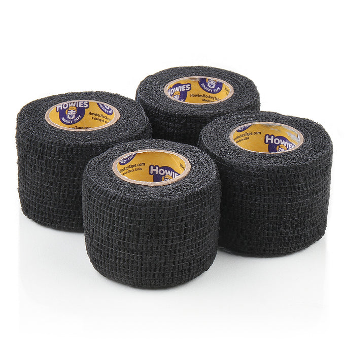 Howies Black Stretchy Grip Hockey Tape Stretch Grip Tape Howies Hockey Tape 4pk