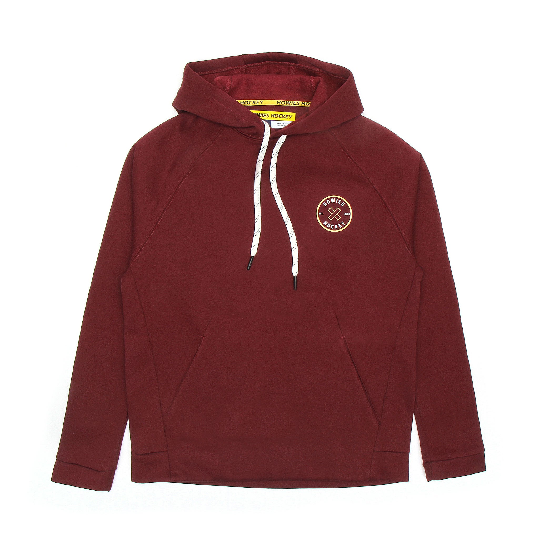 【BURGUNDY】Graph check hoodie The Cross-Check Hoodie – Howies Hockey Tape