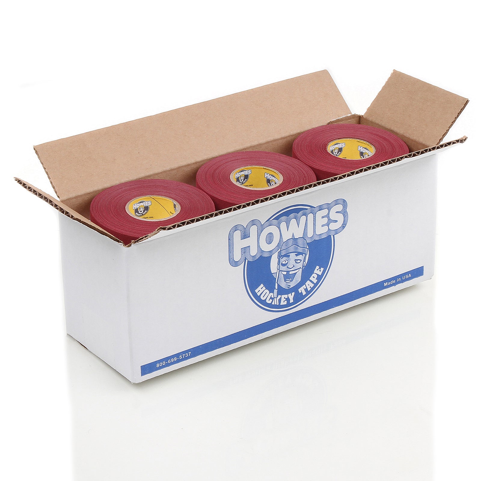 Howies Maroon Cloth Hockey Tape Cloth Tape Howies Hockey Tape 12pk