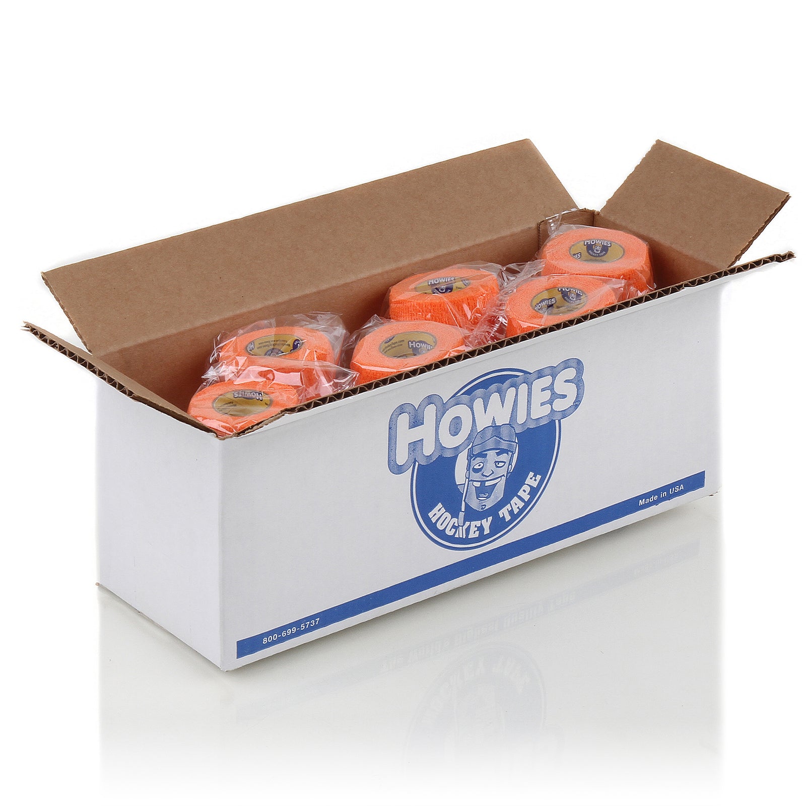 Howies Orange Stretchy Grip Hockey Tape Stretch Grip Tape Howies Hockey Tape 12pk
