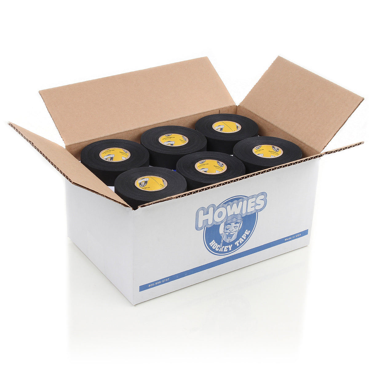 Howies Black Cloth Hockey Tape Cloth Tape Howies Hockey Tape 30pk