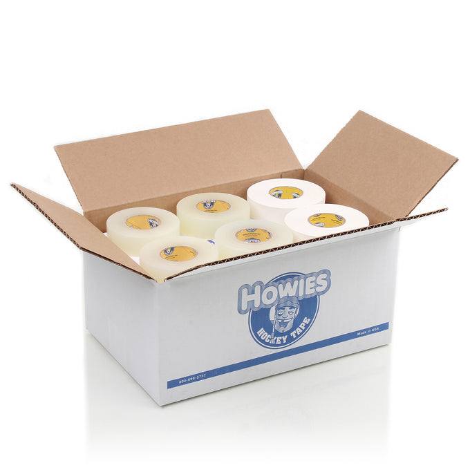 Howies Hockey Tape - 10 White Cloth & 20 Clear Shin Pad Mixed Tape Cases Howies Hockey Tape
