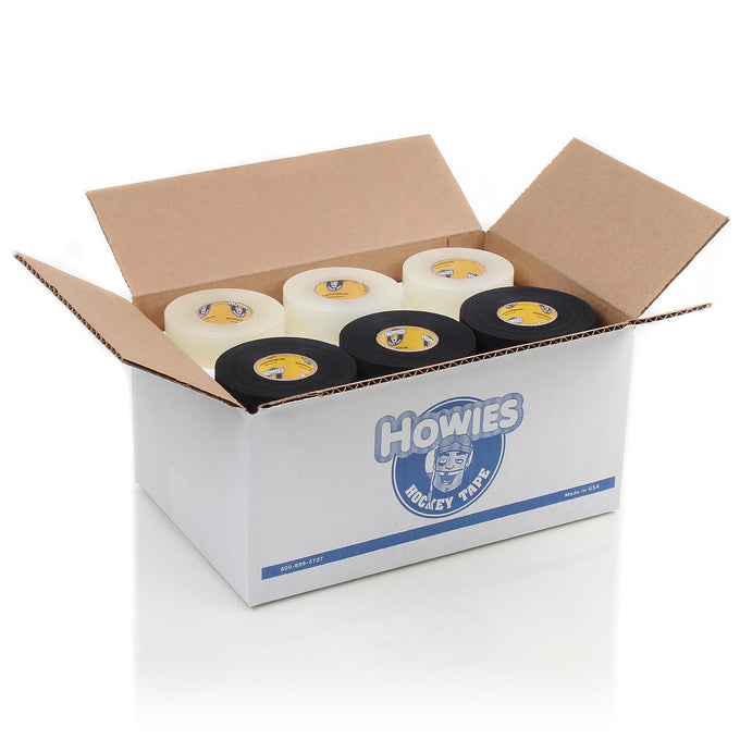 Howies Hockey Tape - 15 Black Cloth & 15 Clear Shin Pad Mixed Tape Cases Howies Hockey Tape