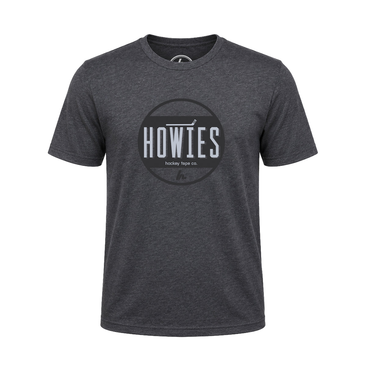 The Face-Off Tee Tees Howies Hockey Tape Charcoal X-Small