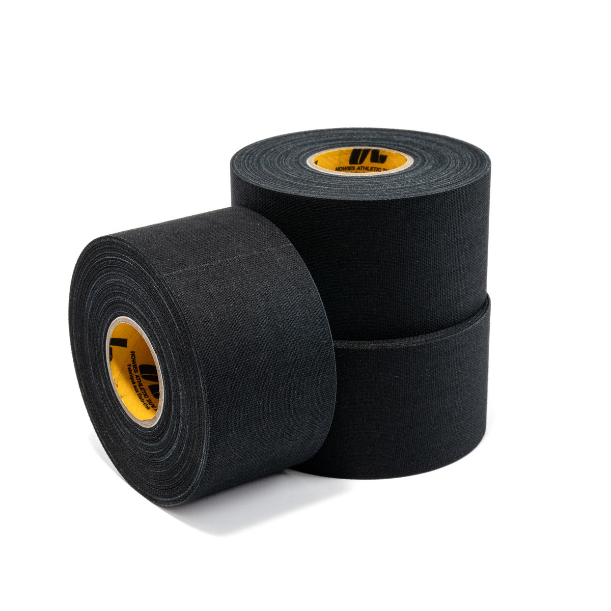 Black 1.5" x 15yd Athletic Tape Howies Athletic Tape 4pk