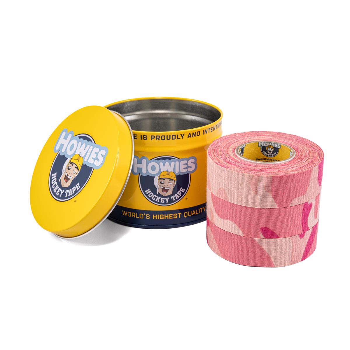 Howies Pink Camo Hockey Tape Patterned Tape Howies Hockey Tape 3pk