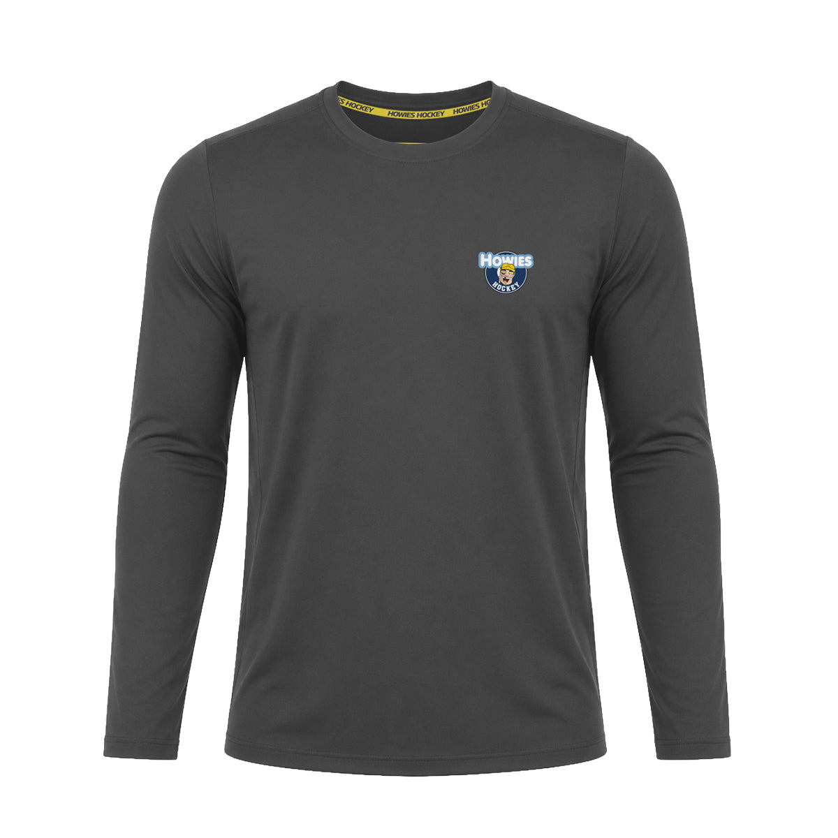 Howies Performance Long Sleeve Tees Howies Hockey Tape Gray Youth Small