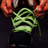Howies Neon Green Cloth Hockey Skate Laces Cloth Laces Howies Hockey Tape