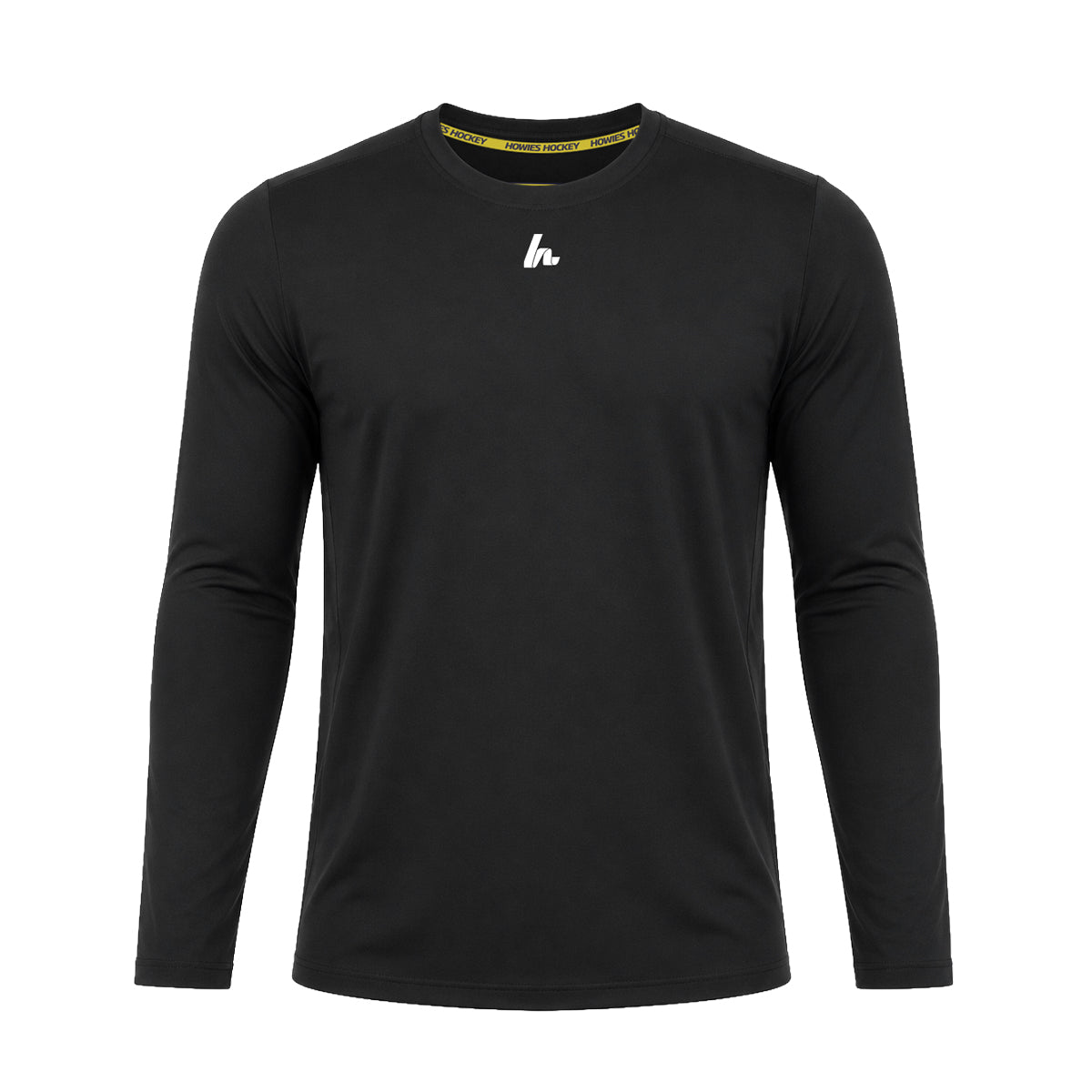 Team Performance Long Sleeve Tees Howies Hockey Tape Black Youth Small