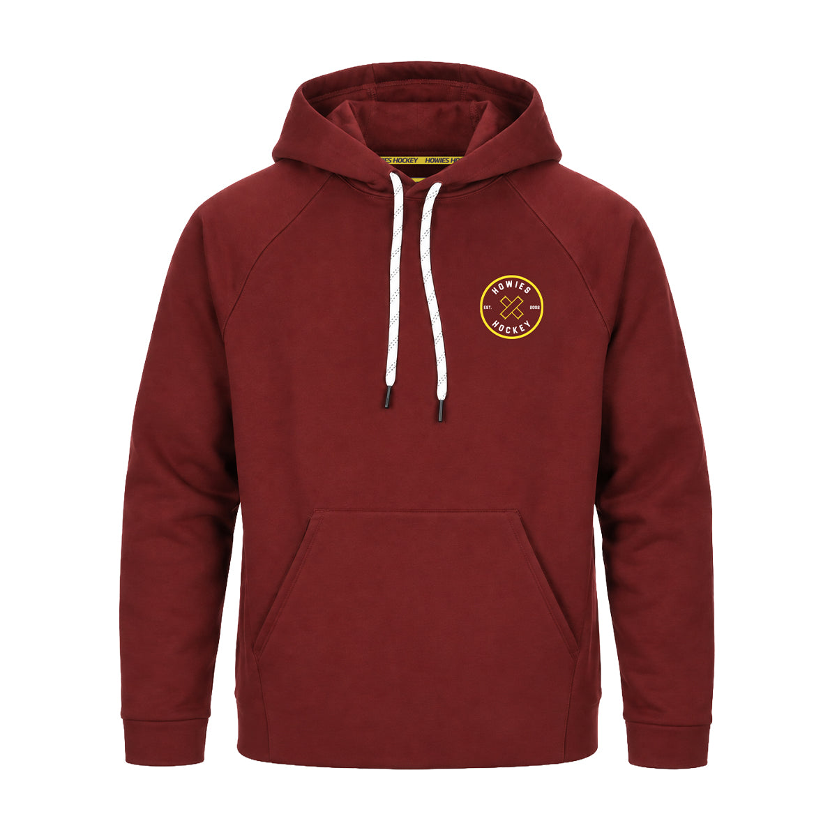The Cross-Check Hoodie Hoodies Howies Hockey Tape Maroon Small