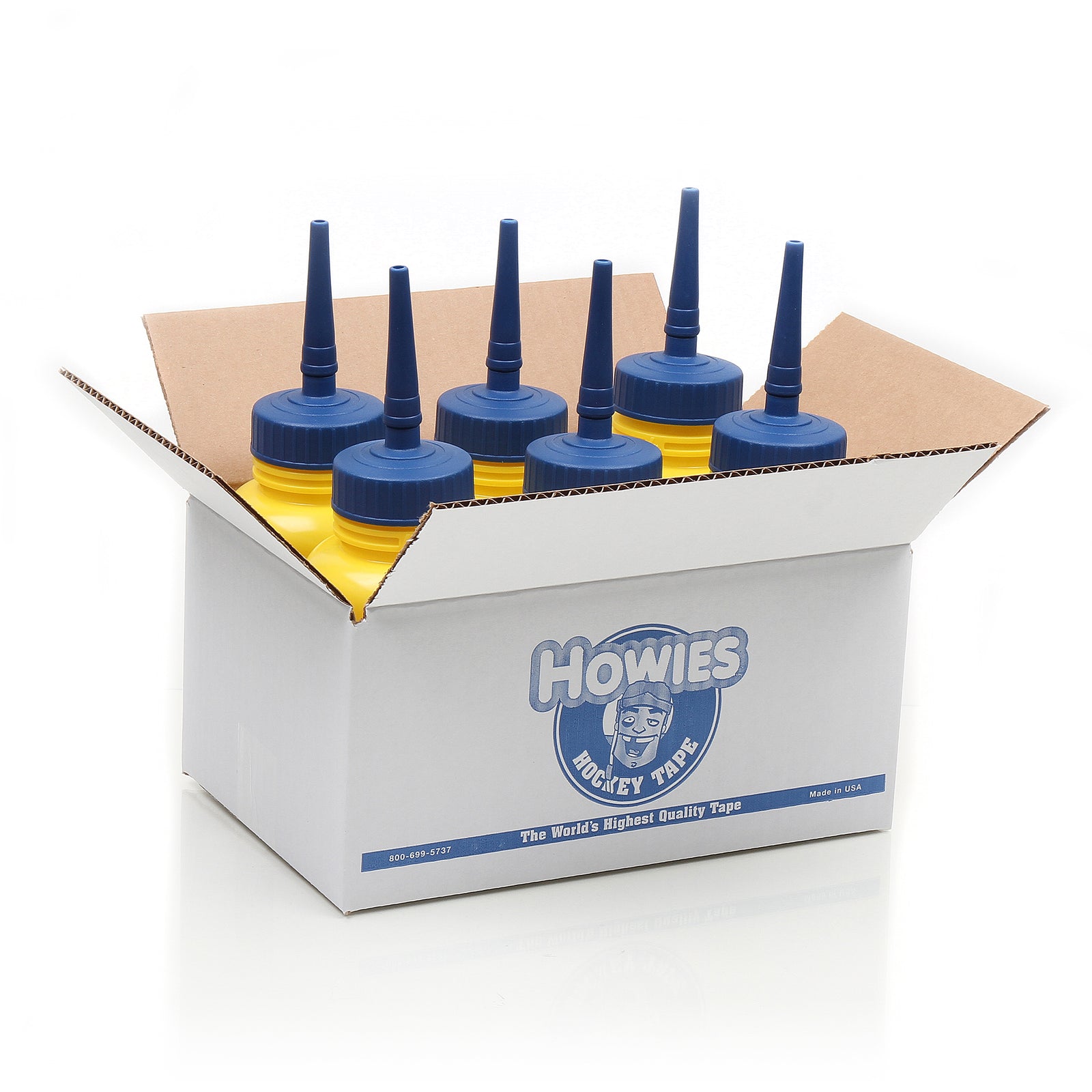Howies Hockey Yellow Long Straw Water Bottle (1L) Water Bottles/Carriers Howies Hockey Tape 6pk