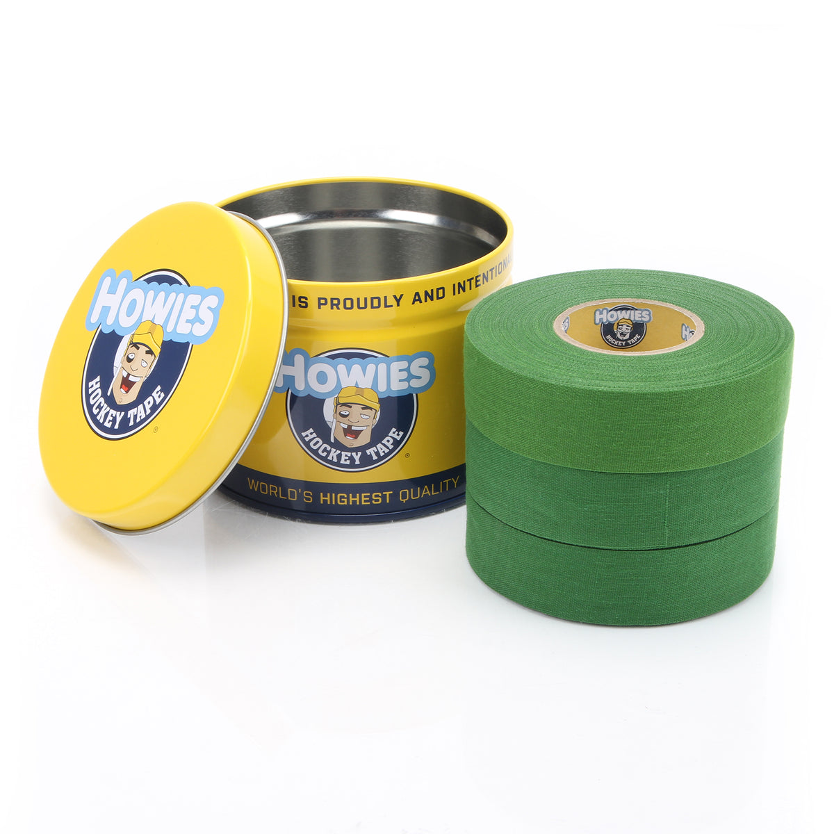 Howies Green Cloth Hockey Tape Cloth Tape Howies Hockey Tape 3pk