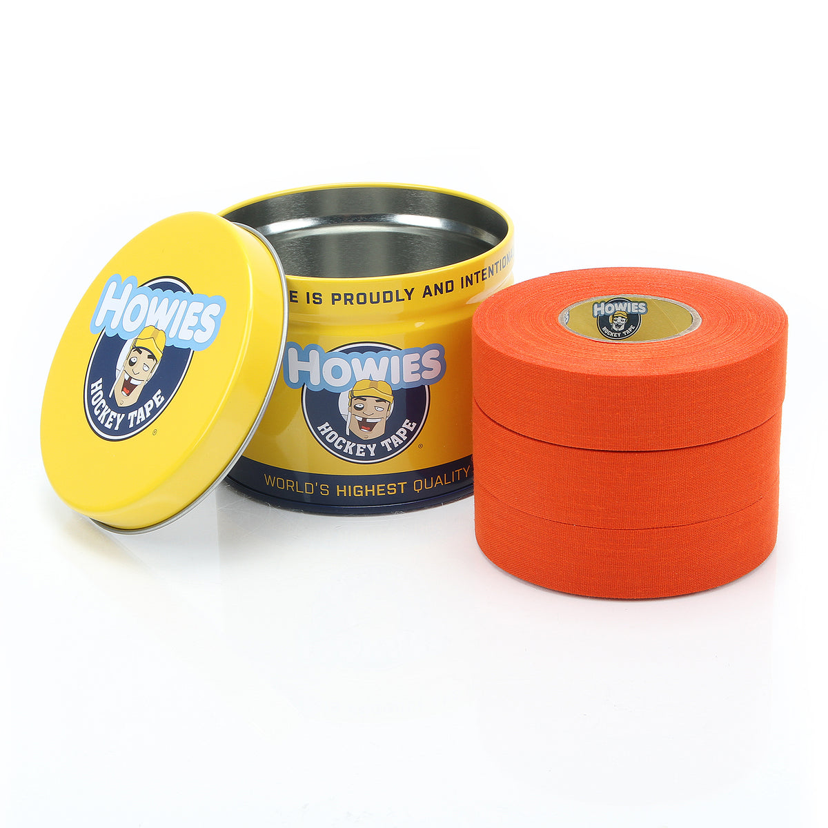 Howies Orange Cloth Hockey Tape Cloth Tape Howies Hockey Tape 3pk
