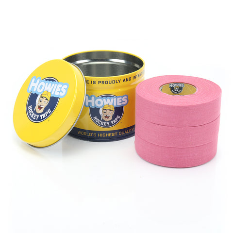 Howies Pink Cloth Hockey Tape Cloth Tape Howies Hockey Tape 3pk  