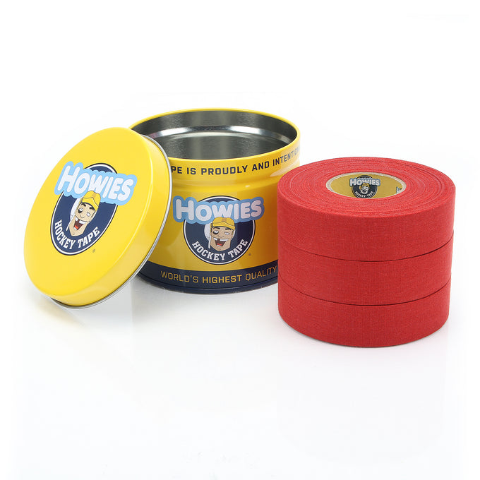 Howies Red Cloth Hockey Tape Cloth Tape Howies Hockey Tape 3pk  