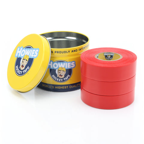 Howies Red Shin Pad Hockey Tape Shin Pad Tape Howies Hockey Tape 3pk  