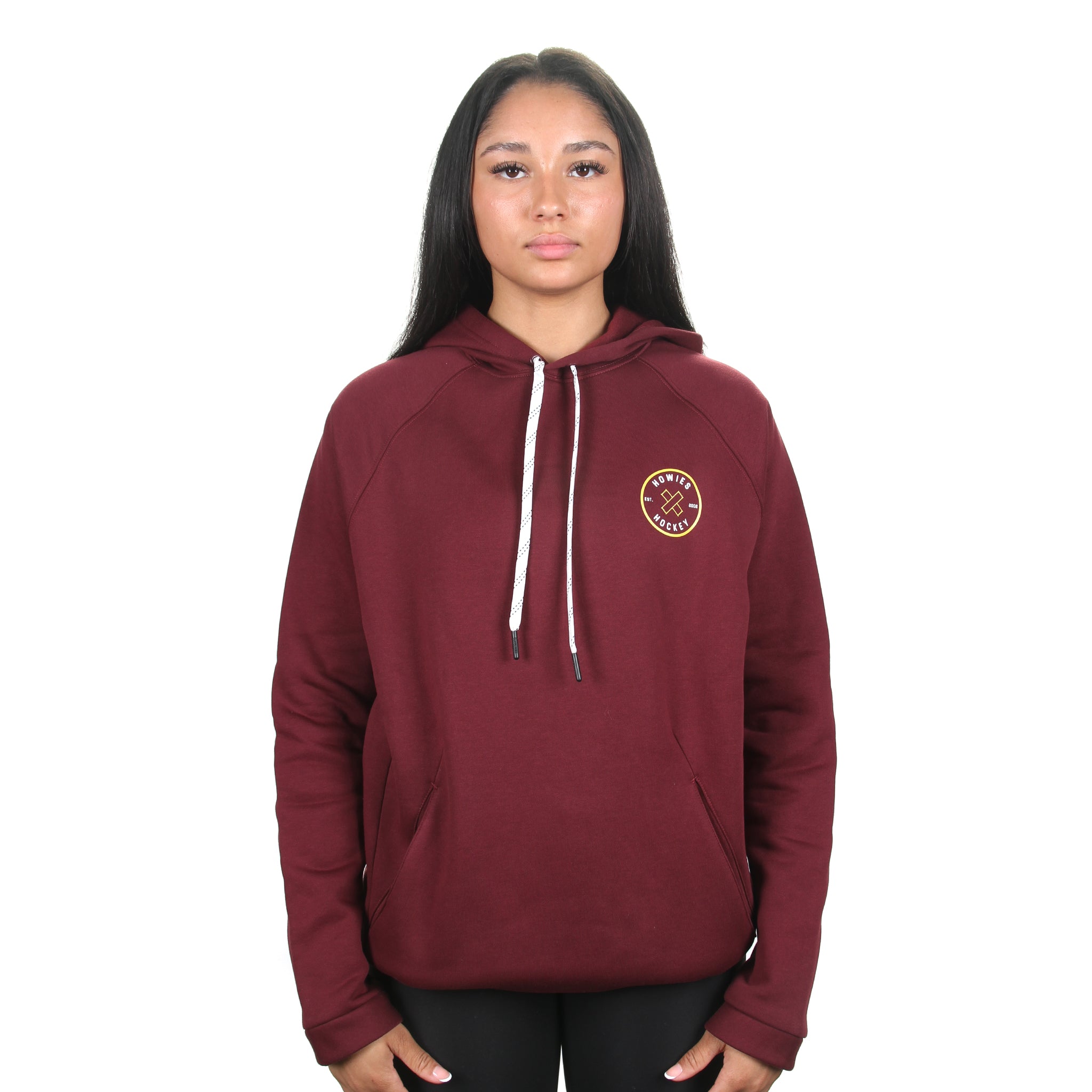 【BURGUNDY】Graph check hoodie The Cross-Check Hoodie – Howies Hockey Tape