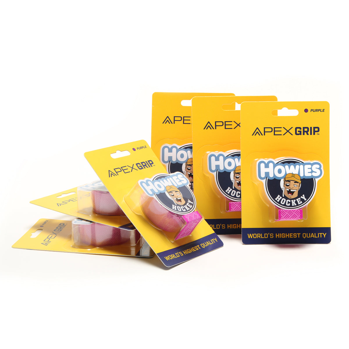 Howies Purple APEX Grip Tape Apex Grip Howies Hockey Tape 6pk