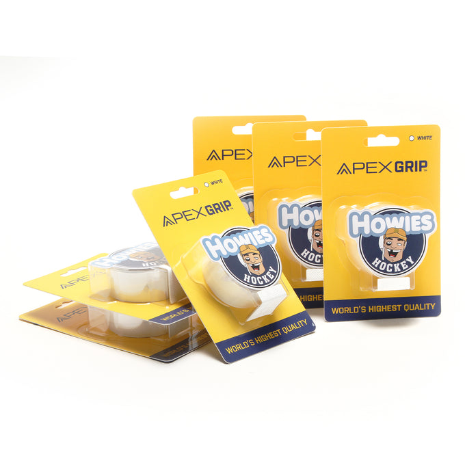 Howies White APEX Grip Tape Apex Grip Howies Hockey Tape 6pk