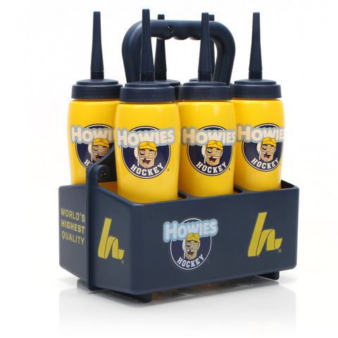 Howies Pro Jet Water Bottles & Carrier Combo Long Straw Water Bottle Combo Pack Howies Hockey Tape   