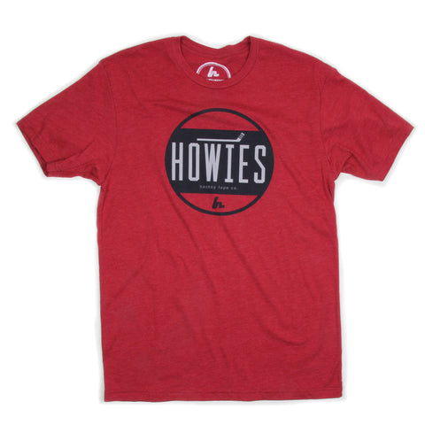 The Face-Off Tee Tees Howies Hockey Tape Cardinal Small 