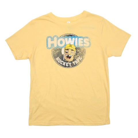 Youth Vintage Tee Tees Howies Hockey Tape Small (6-7) Yellow 