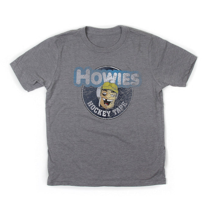 Youth Vintage Tee Tees Howies Hockey Tape Small (6-7) Gray 