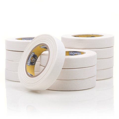 Howies White 1/2" Knob Tape Cloth Tape Howies Hockey Tape 12pk  