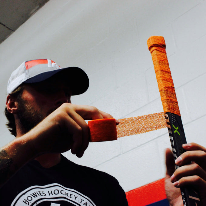 Howies Orange Stretchy Grip Hockey Tape - 1pk